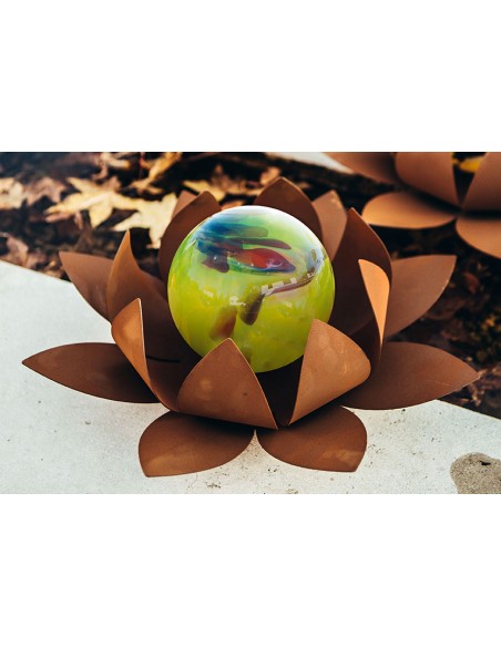 Glasseerose - mittel Ø 40 cm - Kugel hellgrün