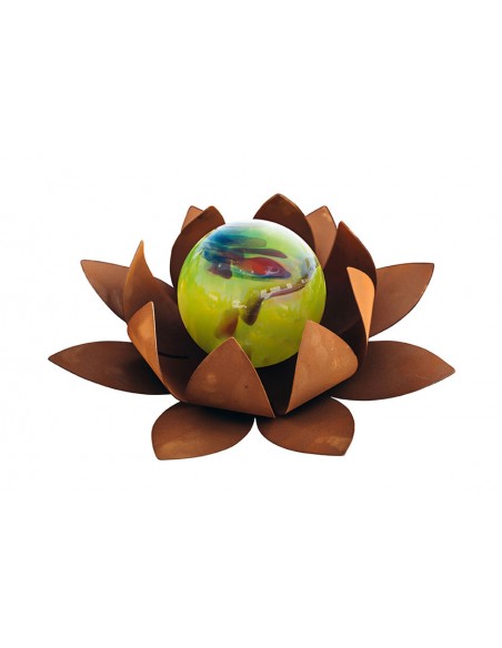 Glasseerose - mittel Ø 40 cm - Kugel hellgrün