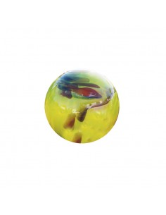 Glasblume Anna - Höhe 77 cm - Hellgrüne Glaskugel 2