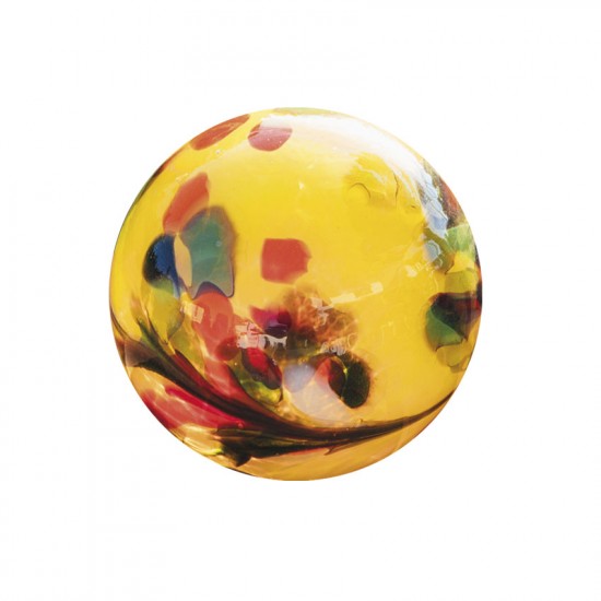 Gelbe Glaskugel