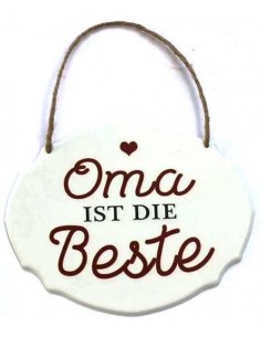 Start UV-Schild Oma istdie Beste 18x14,5 cm