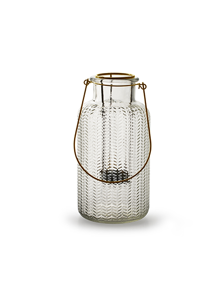 Start Flaschenvase mit goldenem Einsatz