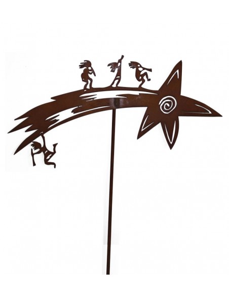 Start Gartenstab - Abendstern 
Höhe 18,5 cm
Breite 40 cm
Stablänge 100 cm
