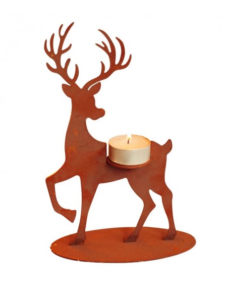 Start Teelichthalter - Rentier 2 - Höhe 22 cm 
Höhe 22 cm
Breite 12 cm
