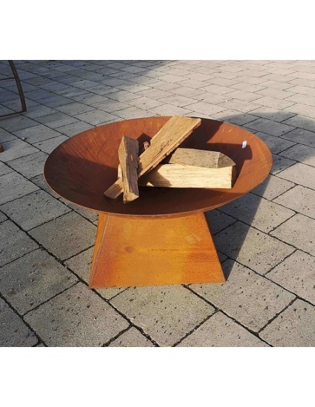 Gartendeko Rost Schlichte runde Feuerschale auf Sockel Ø 60 Eine schlichte Feuerschale mit einem Durchmesser von 60 cm inkl. Soc