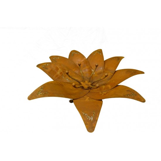 Katalogartikel Feuerblume -Apollo- groß- zusammenfaltbar massive und stabile Feuerschale als Blume
Blütenlänge ca 60cm, 
Gesam