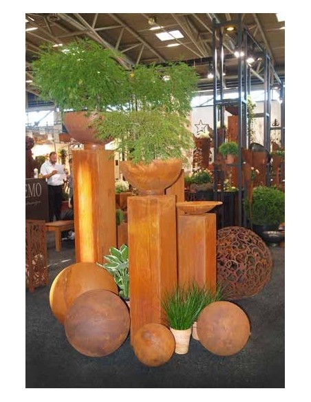 Podest Säulen aus Edelrost