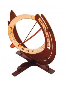 Gartendeko Rost Edelrost Sonnenuhr mit aktueller Ortszeit - 57 cm hoch - dekorative Rostfigur für den Garten Voll funktionstücht