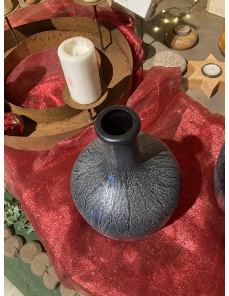 Start Flaschenvase sofia - Höhe 26 cm Flaschenvase aus dickem Glas mit einem sehr schönen Farbverlauf in grau/schwarz.

Höhe 3