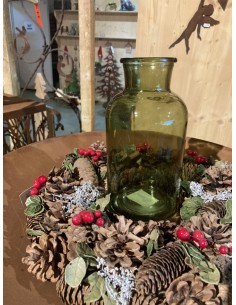 Start Vase Braxton - grün - Höhe 20 cm