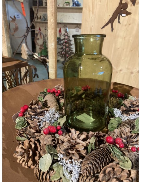 Start Vase Braxton - grün - Höhe 20 cm