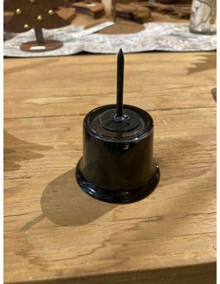 Start Kerzenhalter mit Dorn - Glas Teelichthalter schwarz - Joy - Höhe 4,5 cm Schöner Kerzenhalter aus Glas mit einem Dorn zum S Start Kerzenhalter mit Dorn - Glas Teelichthalter schwarz - Joy - Höhe 4,5 cm Schöner Kerzenhalter aus Glas mit einem Dorn zum S