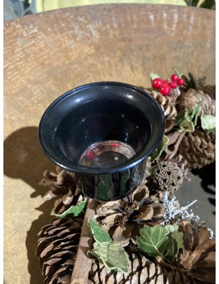 Start Kerzenhalter mit Dorn - Glas Teelichthalter schwarz - Joy - Höhe 4,5 cm Schöner Kerzenhalter aus Glas mit einem Dorn zum S Start Kerzenhalter mit Dorn - Glas Teelichthalter schwarz - Joy - Höhe 4,5 cm Schöner Kerzenhalter aus Glas mit einem Dorn zum S