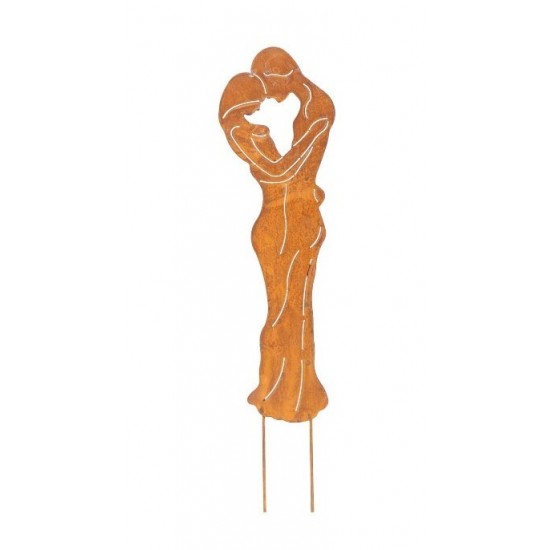 Start Liebespaar Gartenstecker Edelrost - Höhe 120cm Gartenstecker mit einem Liebespaar als Gartenstecker für Deine Gartendeko.
