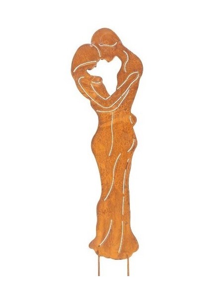 Start Liebespaar Gartenstecker Edelrost - Höhe 120cm Gartenstecker mit einem Liebespaar als Gartenstecker für Deine Gartendeko.
