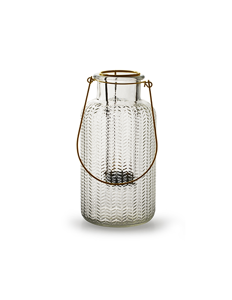 Start Flaschenvase mit goldenem Einsatz - 20 cm hoch Schön moderne Flaschenvase mit einem Goldeinsatz für ein Teelicht.

Höhe 