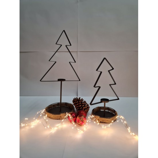 Start Weihnachtsbaum Teelichthalter - klein - Höhe 37,5 cm Der Weihnachtsbaum als Teelichthalter perfekt für die Weihnachtszeit 