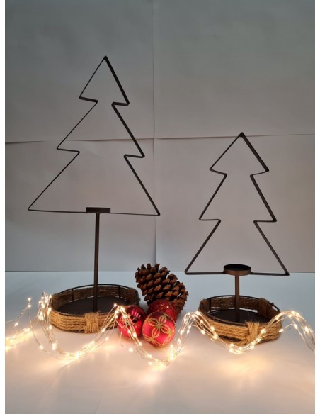 Start Weihnachtsbaum Teelichthalter - klein - Höhe 37,5 cm Der Weihnachtsbaum als Teelichthalter perfekt für die Weihnachtszeit 