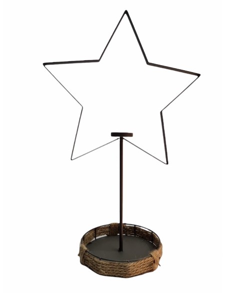 Start Metall Stern Höhe 56 cm Teelichthalter Stern aus Metall für Deine Weihnachtsdeko Zuhause. Eignet sich dank des kleines Kor