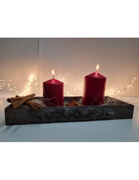 Holzdeko Holztablett mit Ornament als Motiv - Baron Grau - Breite 34 cm Holztablett mit Ornament an der Vorderseite in Baron Gra Holzdeko Holztablett mit Ornament als Motiv - Baron Grau - Breite 34 cm Holztablett mit Ornament an der Vorderseite in Baron Gra