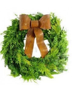 Weihnachtsdeko Deko Schleife aus Edelrost 3D - Weihnachtsdeko - 30 cm breit Schöne Schleife aus Edelrost zum Hängen für Deine We 2