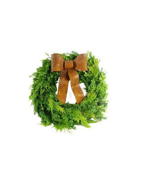 Weihnachtsdeko Deko Schleife aus Edelrost für Kränze - 30 cm breit Diese weihnachtliche Schleife aus Metall passt wunderbar an K