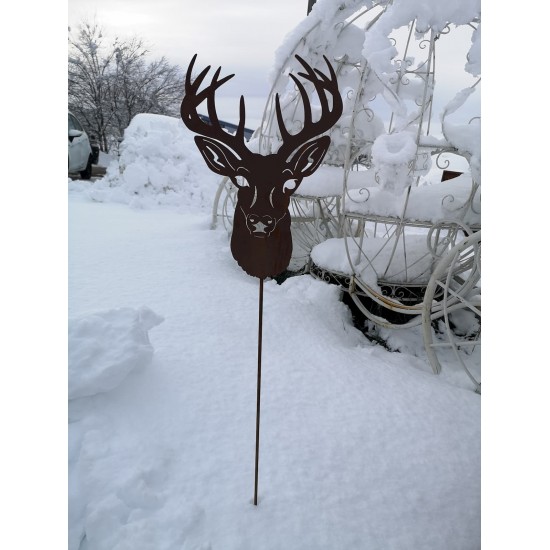 Gartenstecker Gartenstecker stolzer Hirsch - Gesamthöhe 134 cm Produktdetails:
Höhe: 34 cm
Breite: 23 cm
Stabhöhe: 100 cm
Ge