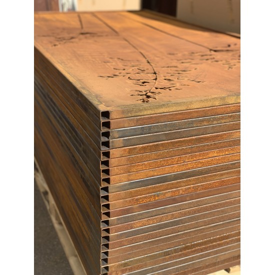 Sichtschutzwände und Paravents Sichtschutzwand Metall Gräser Motiv - 200 x 100 cm - Sichtschutzelement Rost 



Diese Sichts