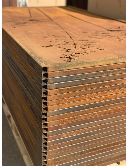 Sichtschutzwände und Paravents Sichtschutzwand Metall Gräser Motiv - 200 x 100 cm - Sichtschutzelement Rost 



Diese Sichts