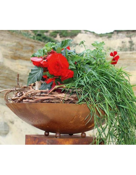 runde Rostschale 58 cm groß - feuerfest