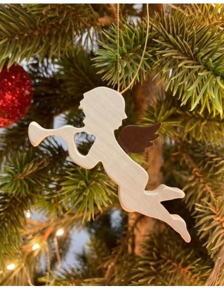 Ahorn Engel mit Rostflügel Engel mit Flöte - Christbaumschmuck aus Ahornholz - mit Stahlflügel Typ 1 - Länge 8 cm Diese aus Ahor Ahorn Engel mit Rostflügel Engel mit Flöte - Christbaumschmuck aus Ahornholz - mit Stahlflügel Typ 1 - Länge 8 cm Diese aus Ahor