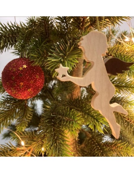 Ahorn Engel mit Rostflügel Engel mit Stern - Ahornholz Engel mit Edelrost Flügel - Weihnachtsbaumschmuck zum Hängen - Typ 4 Höhe Ahorn Engel mit Rostflügel Engel mit Stern - Ahornholz Engel mit Edelrost Flügel - Weihnachtsbaumschmuck zum Hängen - Typ 4 Höhe