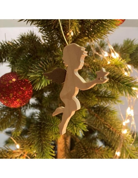 Ahorn Engel mit Rostflügel Engel mit Stern - Ahornholz Engel mit Edelrost Flügel - Weihnachtsbaumschmuck zum Hängen - Typ 4 Höhe Ahorn Engel mit Rostflügel Engel mit Stern - Ahornholz Engel mit Edelrost Flügel - Weihnachtsbaumschmuck zum Hängen - Typ 4 Höhe