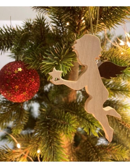 Ahorn Engel mit Rostflügel Engel mit Stern - Ahornholz Engel mit Edelrost Flügel - Weihnachtsbaumschmuck zum Hängen - Typ 4 Höhe Ahorn Engel mit Rostflügel Engel mit Stern - Ahornholz Engel mit Edelrost Flügel - Weihnachtsbaumschmuck zum Hängen - Typ 4 Höhe