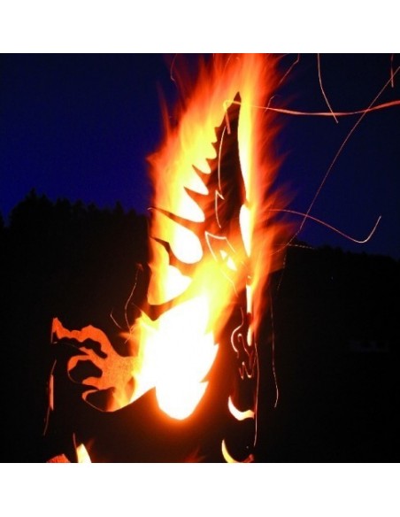 Feuersäulen Feuersäule Feuerdrache - Höhe 150 cm Ein gigantischer Feuerkorb in Drachenoptik
Dieser Feuerdrache ist durch seine 