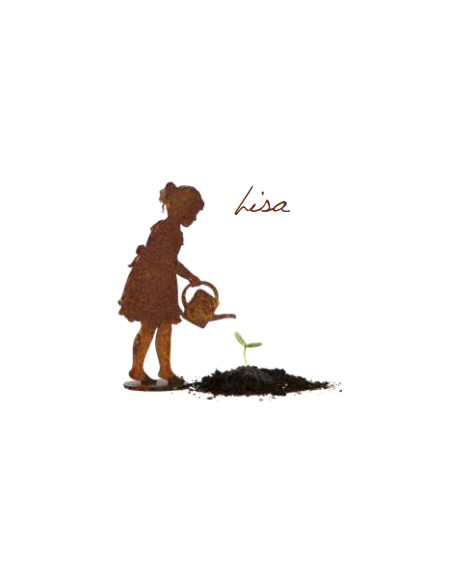 Gartendeko Rost Gießendes Mädchen Lisa auf Platte - Höhe 18 cm 
Höhe 18 cm Gartendeko Rost Gießendes Mädchen Lisa auf Platte - Höhe 18 cm 
Höhe 18 cm