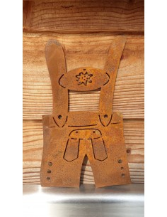 Deko zum Hängen Deko Lederhose aus Metall - zum Hängen Höhe 24,50 cm Lederhose zum Hängen
B: 16cm
L: 24,5cm
Ideal auch als Wa 2