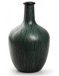 Vasen Flaschenvase Sofia - anthrazit - groß - Höhe 30 cm Flaschenvase aus dickem Glas mit einem sehr schönen Farbverlauf in anth