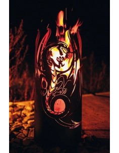 Feuersäulen Feuersäule - Fliegender Drache Edelrost Feuersäule "Fliegender Drache"
Höhe 80 cm
Ø 34 cm
unten geschlossen (mit  2