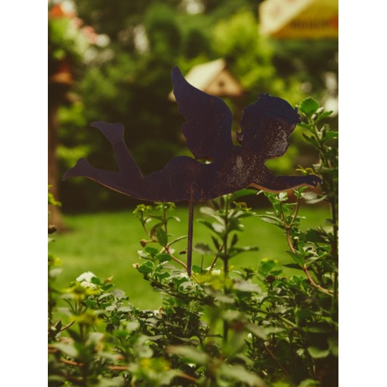 Start Gartenstecker - Engel fliegend - Höhe 40 cm