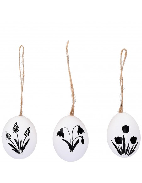 Deko Ostereier zum Aufhängen aus echten Hühnereiern
Weiße Eier mit schwarz bemalten Bumen Motiven Deko Ostereier zum Aufhängen aus echten Hühnereiern
Weiße Eier mit schwarz bemalten Bumen Motiven