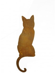 Deko Katzen und Mäuse Katze von hinten Kantenhocker Gesamthöhe 43 cm - Ideen für den Garten 
Höhe 43 cm