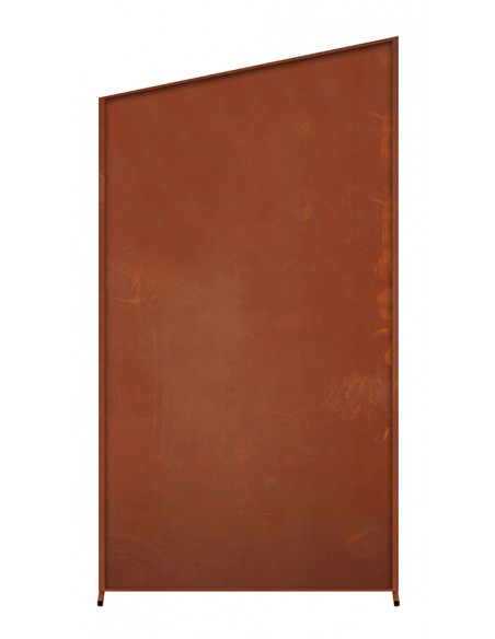 Edelrost Sichtschutzzaun - Modern Art Nr. 3 - Höhe 221 cm
