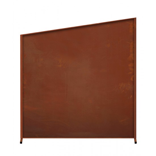 Sichtschutzzaun - Modern Art Nr. 1 - Höhe 130 cm - 126 cm breit - geschlossene Sichtschutzwand