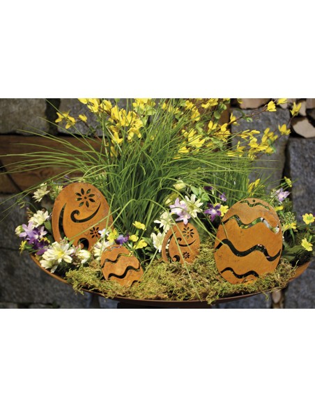 Deko Osterei mit Ornamentmotiv - groß Höhe 18 cm Deko Osterei mit Ornamentmotiv - groß Höhe 18 cm