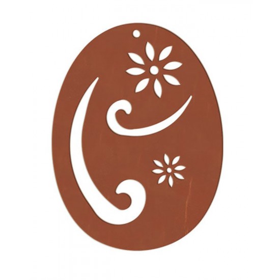 Ostereier für Draußen aus Metall - Ornamentmotiv - Set