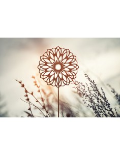 Metall Gartenstecker - Mandala - Ø 40 cm 2