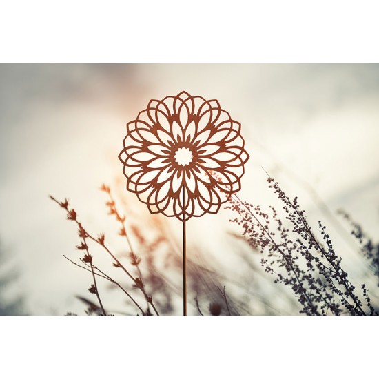Metall Gartenstecker - Mandala - Ø 40 cm