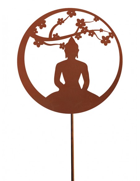 Metall Gartenstecker - Zen - Ø 40 cm