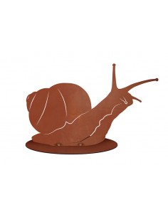 Dekofigur - Schnecke Gonzales - aus Metall - Höhe 13 cm